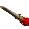 Rieger Red 1a bassoon Reed side-on on white background