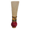 Rimple Dark Red 3 Bassoon Reed upright on white background
