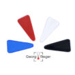 Four bassoon reed plaques on white background for web