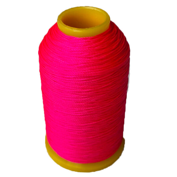 binding thread for oboe and bassoon in pink on white background