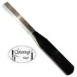 Chiarugi convex reed knife with black handle and stainless steel blade