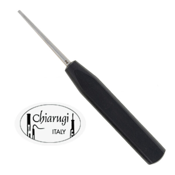Chiarugi brand oboe mandrel with black wood handle
