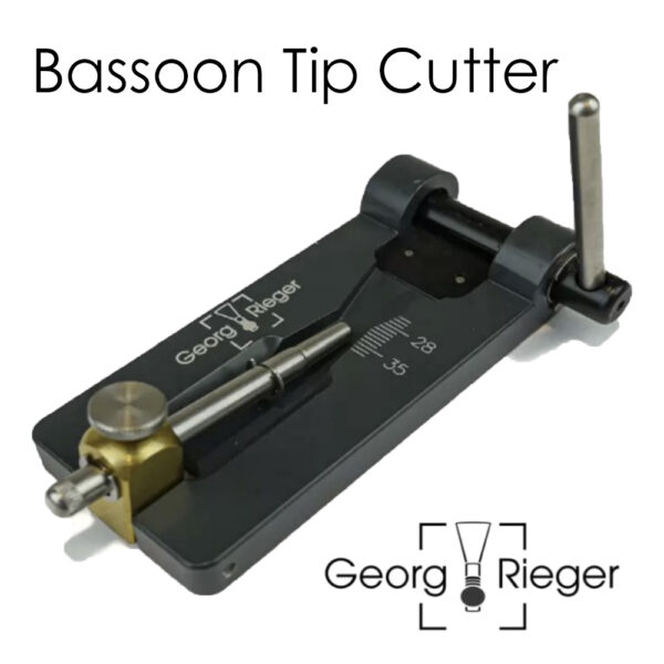 bassoon reed tip cutter for cutting tip from bassoon reeds during reedmaking