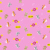 Plain gift wrap repeated A4 pink