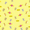 Plain gift wrap repeated A4 yellow