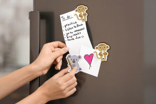 To do list on fridge