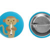 mini button monkey on white