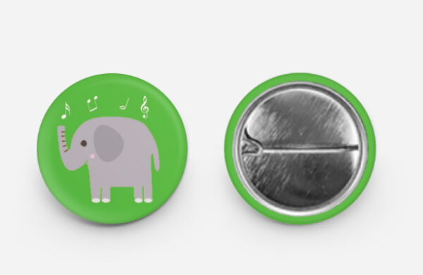 mini buttons elephant