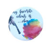 oboe badge favorite colour on white