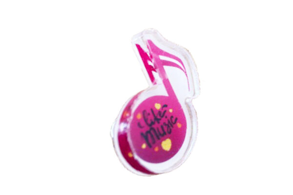 semi quaver like music pin side