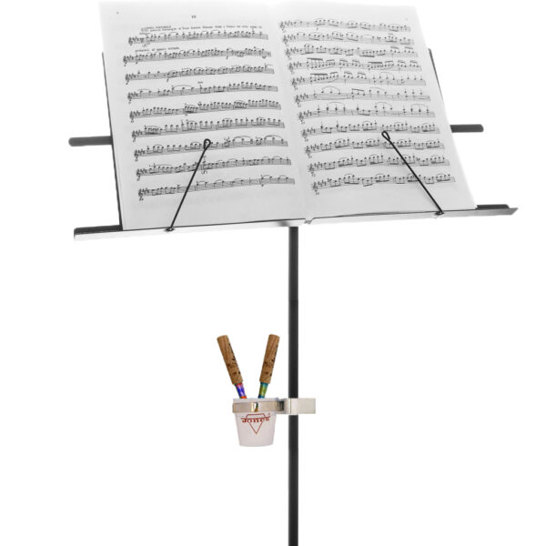Reed Soaking cup for Bassoon and Oboe with music stand clip - Image 3