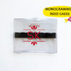 Monogram Plastic Reed Case Jones with Red Monogrammed