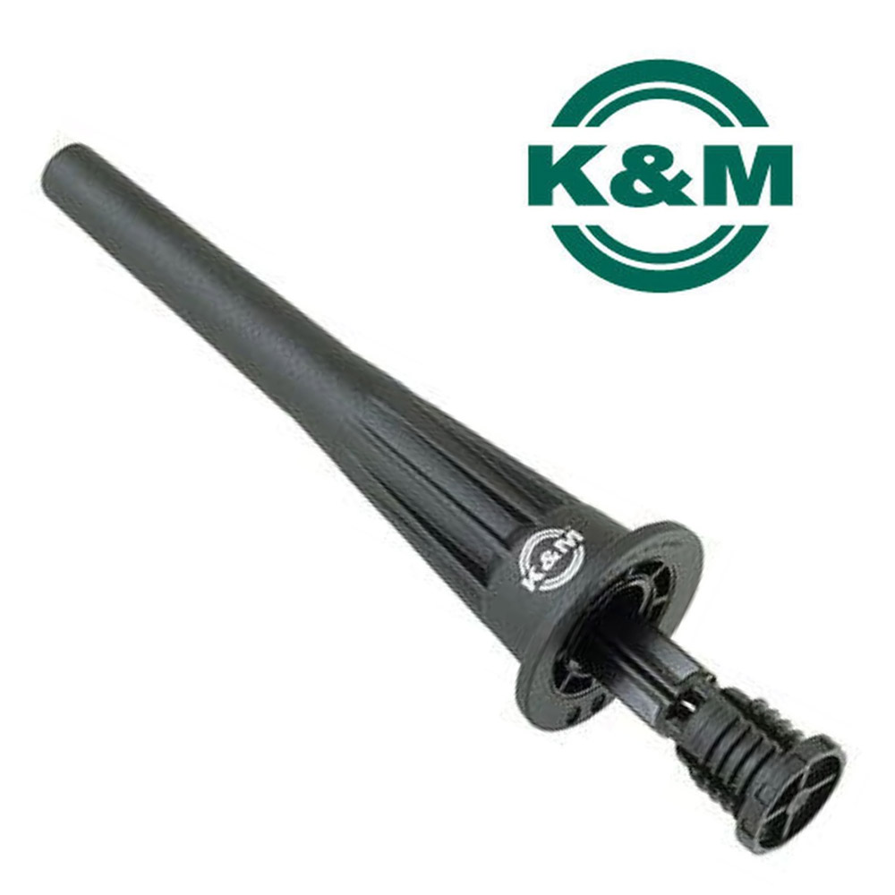 K&M compact cor anglais stand separating with logo