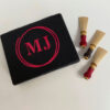 Monogram reed case MJ red on black 2 web ready