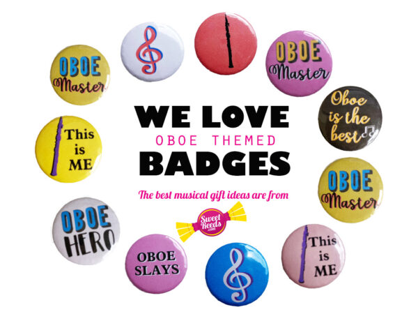Oboe badge promotion card we love badges