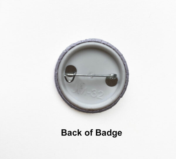 back of badge