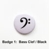 badge 1 bass clef black web