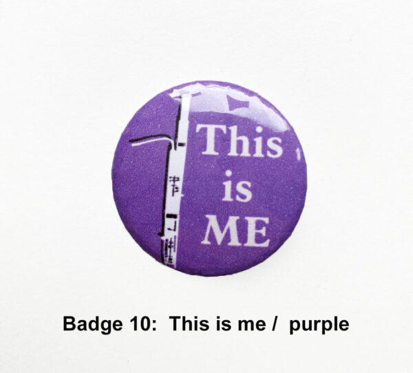 badge 10 this is me purple web