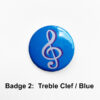 badge 2 oboe treble clef blue web