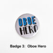 Oboe badge promotion card we love badges
