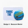bassoon badge 4 on card