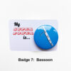 bassoon badge 7 on card