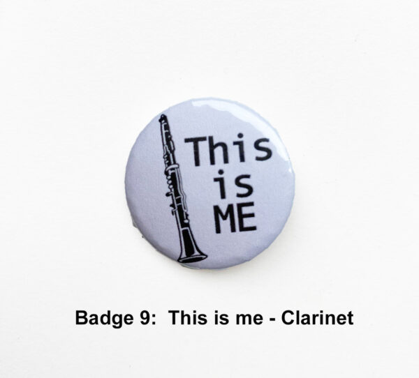 clarinet badge 89 This is me Clarinet