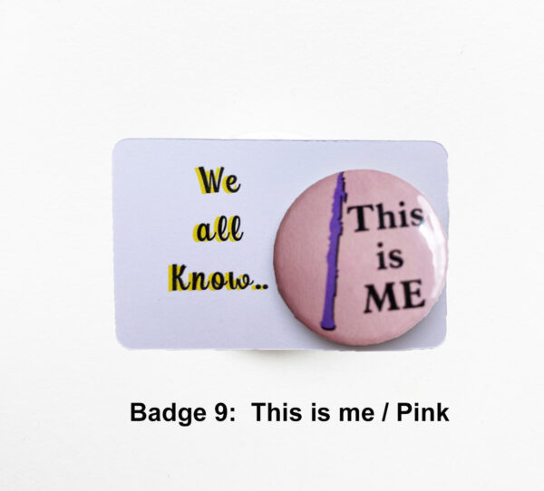 oboe badge 9 on card