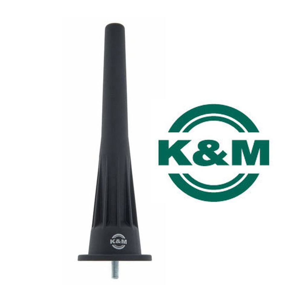 K&M oboe peg with M5 screw fitting on white with logo