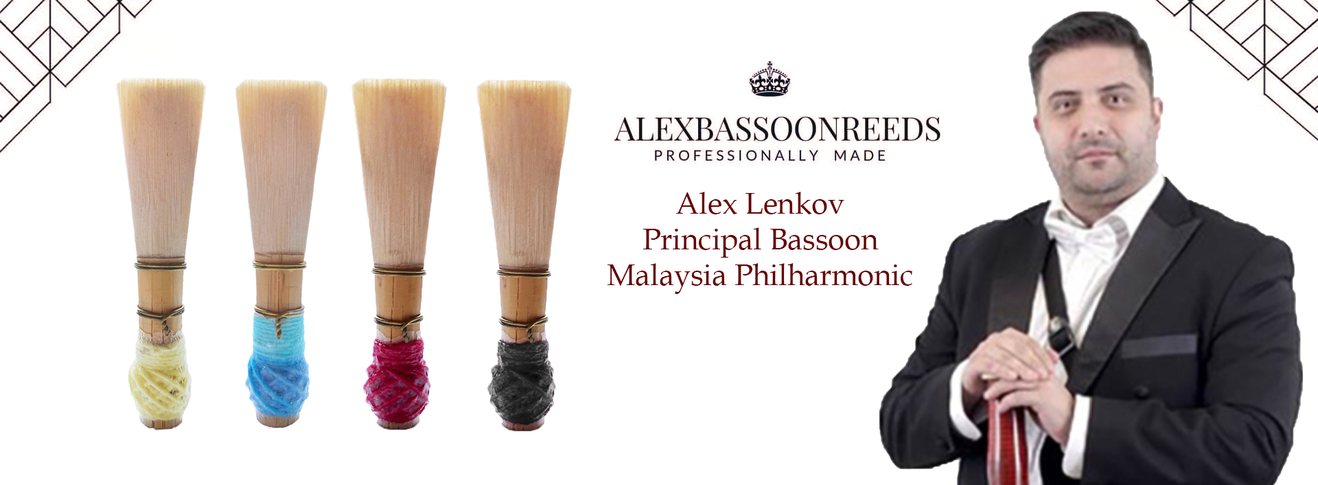 Alex bassoon reed  banner