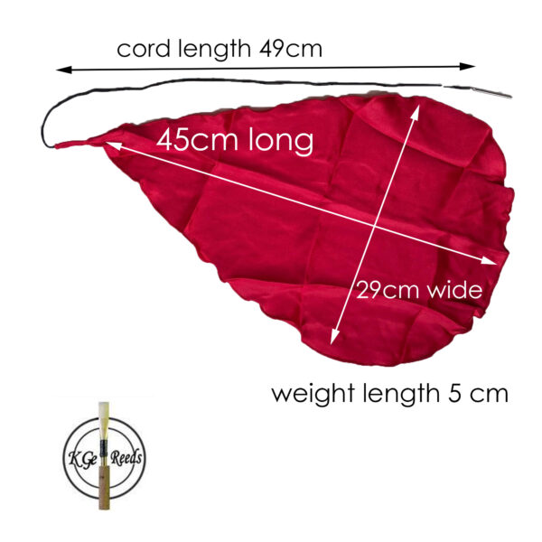 Large KGE oboe swab with dimesnions