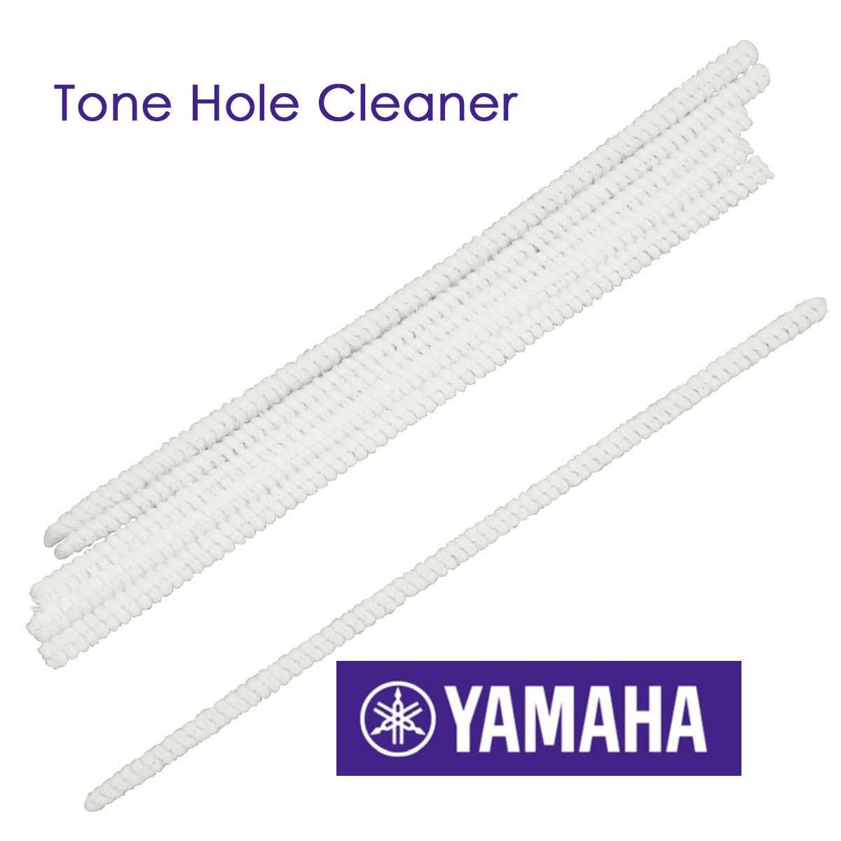 loose tone hole cleaners on white background with Yamaha logo and text